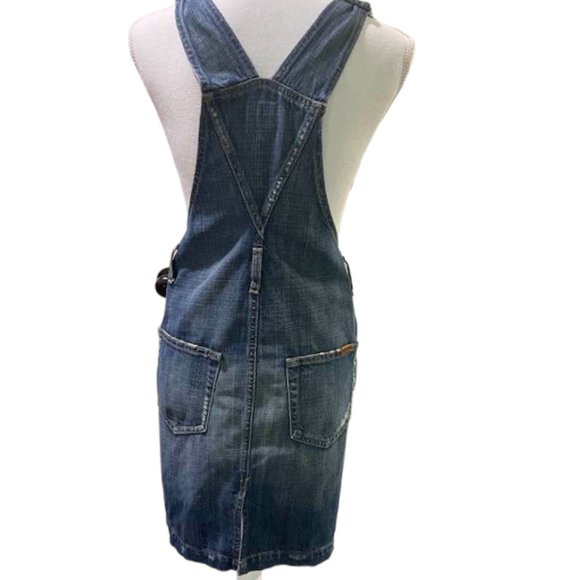 JOE'S Denim Skirtall Overall Mini Skirt Collector's Edition SELVEDGE Den… - Picture 9 of 16